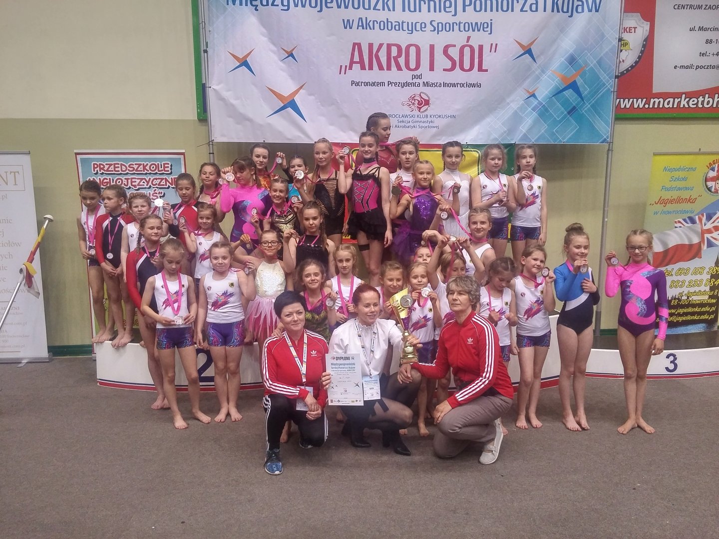 Międzywojewódzki Turniej Pomorza i Kujaw w Akrobatyce Sportowej Akro i Sól  Inowrocław 12.05.2019